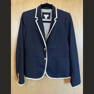 Navy J. Crew Original Schoolboy Blazer (Size 8)